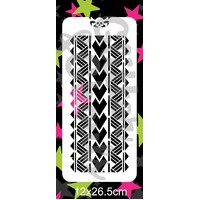 Glitter & Ghouls Tapa’au Spearhead Wrap Stencil GG263