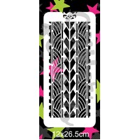 Glitter & Ghouls Spearhead and Waves Wrap Stencil GG264