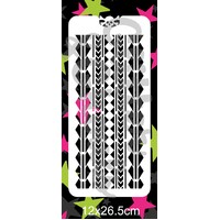 Glitter & Ghouls Polynesian Wrap Stencil GG265