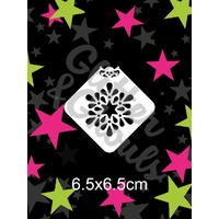 Glitter & Ghouls Snowflake Star Mini Stencil - GG269