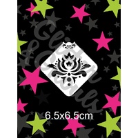 Glitter & Ghouls Centrepiece Thistle Damask Mini Stencil - GG295