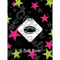Glitter & Ghouls Football Mini Stencil - GG317