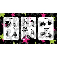 Glitter & Ghouls Aussie Animals Stencil Set - 3 pack GG36