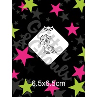 Glitter & Ghouls Galah, Parrot, Bird Mini Stencil - GG416