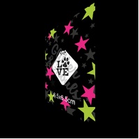 Glitter & Ghouls Puppy Dog Paw Print Love Mini Stencil - GG558