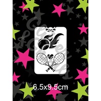 Glitter & Ghouls Tennis Bat Ball No. 1 Stencil GG57