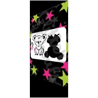 Glitter & Ghouls Cutie Koala Petite Stencil with Outline - GG623