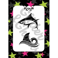 Glitter & Ghouls Shark & Fin Stencil GG64