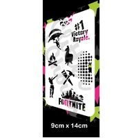 Glitter & Ghouls Fortnite Downscaled, Fire, Lama, Dots, Hammer, Victory Stencil - GG716