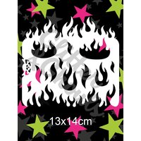 Glitter & Ghouls Build a Super Hero Spider, Web, Halftone Dots, Character Stencil - GG742