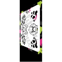 Glitter & Ghouls Dingo & Platypus, swirls, leaf flourish Stencil  - GG745