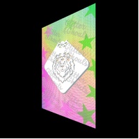 Glitter & Ghouls Juniors Lion Mini Stencil - GG819