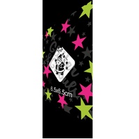 Glitter & Ghouls Christmas Happy Fun Santa Mini Stencil - GG836