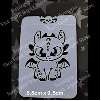 Glitter & Ghouls Toothless Goofy Dragon Stencil - GG869