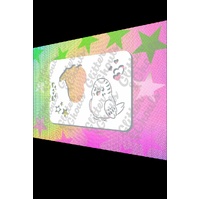 Glitter & Ghouls Budgie Bird 2 Part Stencil - GG923