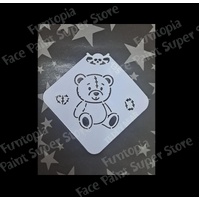 Glitter & Ghouls Teddy Bear Mini Stencil - GG935