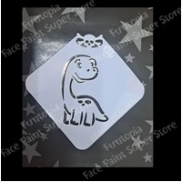 Glitter & Ghouls Junior Brachiosaurus Dinosaur Mini Stencil - GG936