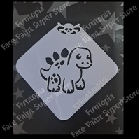 Glitter & Ghouls Junior Stegosaurus Dinosaur Mini Stencil - GG937