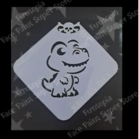 Glitter & Ghouls Junior Tyrannosaurus T Rex Dinosaur Mini Stencil - GG939