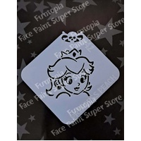 Glitter & Ghouls Princess Peach Gaming Mini Stencil - GG942