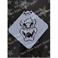 Glitter & Ghouls Bowser Monster Mini Stencil - GG945