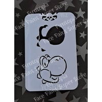 Glitter & Ghouls Yoshie Dragon Gaming Stencil - 2 part - GG952
