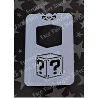 Glitter & Ghouls Mystery Box Question Gaming Stencil - 2 part - GG954