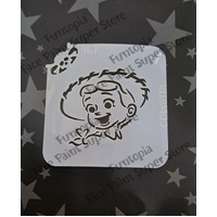 Glitter & Ghouls Cowgirl, Jessie TS Mini Stencil - GG967