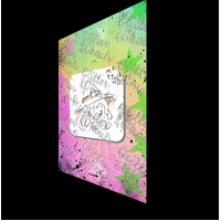 Glitter & Ghouls Cute Witchy Poo Stencil - GG984