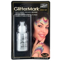 Mehron GlitterMark 15ml Glitter Gel - Silver