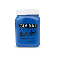 Global Body Art 200ml Liquid Face Paint - Deep Blue
