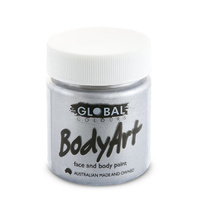 Global Liquid 45ml Metallic Silver Face and Body Paint