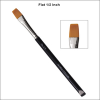 Global Colours Flat Brush - 1/2" with acrylic handle