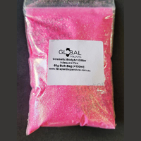 Global Colours Cosmetic Glitter - 60g (+100ml) IRIDESCENT PINK 