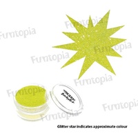 Global 10ml Cosmetic Glitter - Fluoro Neon Yellow