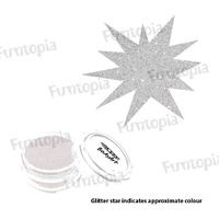 Global 10ml Cosmetic Glitter - Crystal White