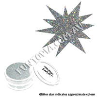 Global Colours Holographic Silver Cosmetic Glitter
