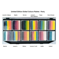 Global Colours Limited Edition Party Palette 12 x 10g Rainbows - No. 13