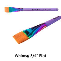 Squishy Doodle x GTX Professional Brush - Flat 3/4" "Whimsy"