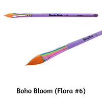 Squishy Doodle x GTX Professional Brush - Flat Flora No. 6 Petal Brush "Boho Bloom"