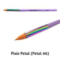 Squishy Doodle x GTX Professional Brush - Large Round Flora Petal Brush "Pixie"