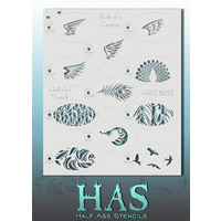 Half Ass Stencil - HAS 5012 - Birds of a Feather