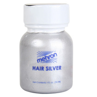 Mehron Hair Silver with brush - 1oz