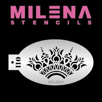 Milena Stencil - Royal Crown - 011