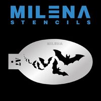Milena Stencil - Bats - A7