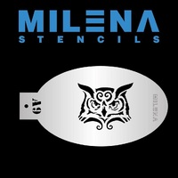 Milena Stencil - Owl - A9