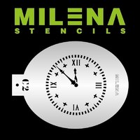 Milena Stencil - Clock - C2