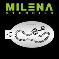 Milena Stencil - Chain and Key - C5