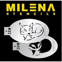 Milena Stencil – Cute Fox Stencil Set – D27