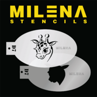 Milena Stencil - Cute Giraffe Stencil Set - D7